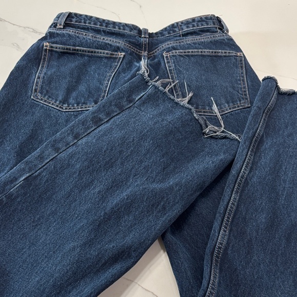 Zara Dark Blue Wide-Leg Pants - Picture 10 of 13